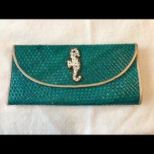Turquoise clutch